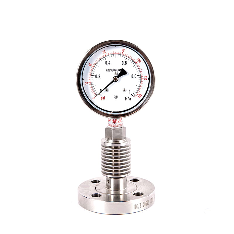 Y-Mシリーズすべてのステンレス鋼衛生滅菌ダイアフラム圧力計 Y-Mシリーズすべてのステンレス鋼衛生滅菌ダイアフラム圧力計