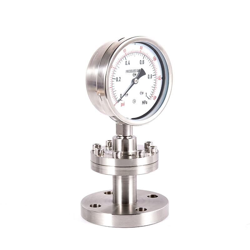 Y-Mシリーズすべてのステンレス鋼衛生滅菌ダイアフラム圧力計 Y-Mシリーズすべてのステンレス鋼衛生滅菌ダイアフラム圧力計