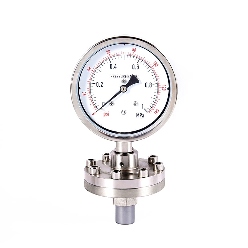Y-Mシリーズすべてのステンレス鋼衛生滅菌ダイアフラム圧力計 Y-Mシリーズすべてのステンレス鋼衛生滅菌ダイアフラム圧力計