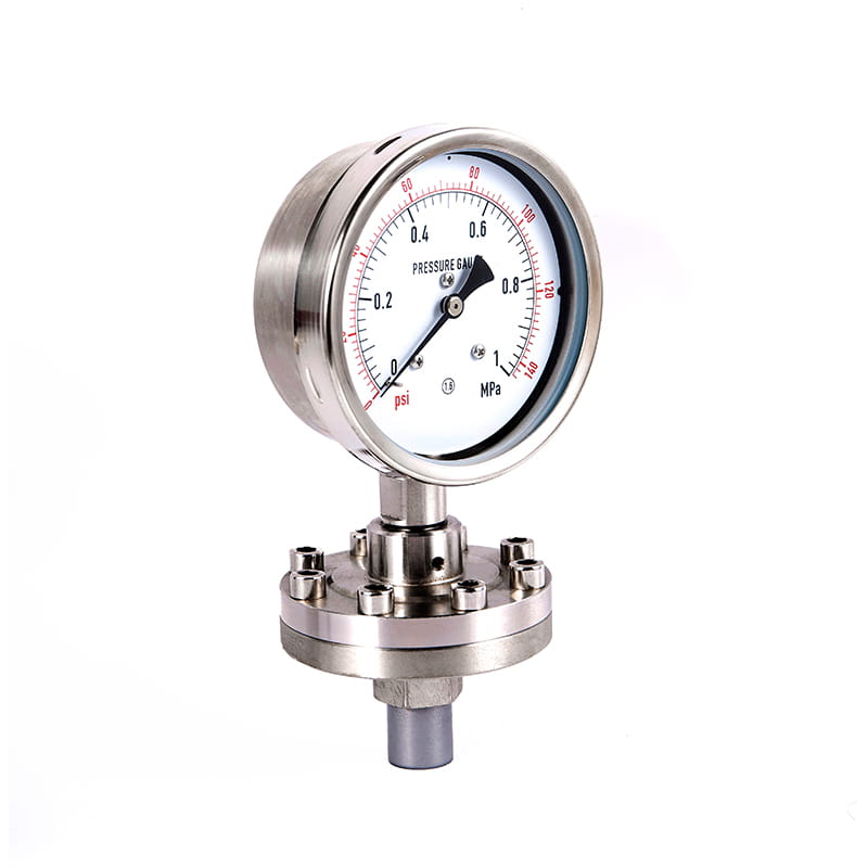 Y-Mシリーズすべてのステンレス鋼衛生滅菌ダイアフラム圧力計 Y-Mシリーズすべてのステンレス鋼衛生滅菌ダイアフラム圧力計
